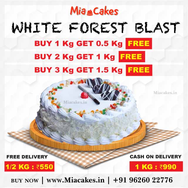 White Forest Blast Cake